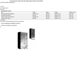 B-2B-7 Locker, Overcoat, Types E and F, and Uniform, Types G and H, CPO and Marine
