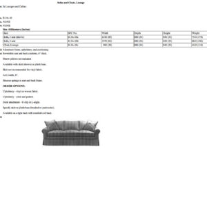 B-3A-10 Sofas and Chair, Lounge