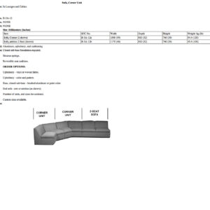 B-3A-12 Sofa, Corner Unit