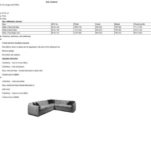B-3A-13 Sofa, Sectional