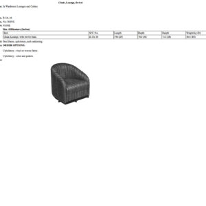 B-3A-16 Chair, Lounge, Swivel