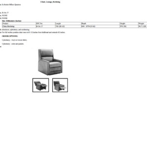 B-3A-17 Chair, Lounge, Reclining