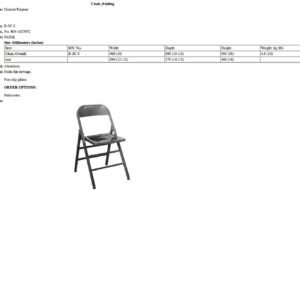 B-3C-3 Chair, Folding