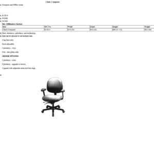 B-3D-4 Chair, Computer