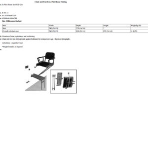 B-3G-11 Chair and Foot Rest, Pilot House, Folding