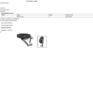 B-3G-13 Stool, Spring-Loaded
