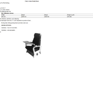 B-3G-17 Chair, Aviator Ready Room