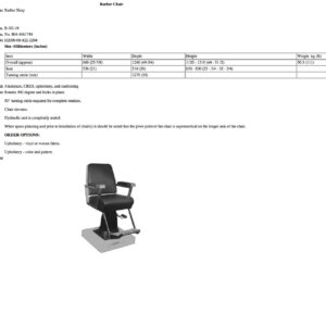 B-3G-19 Barber Chair