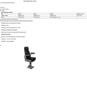 B-3G-2 Chair, Primary Fly Control