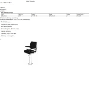 B-3G-6 Chair, Helmsman