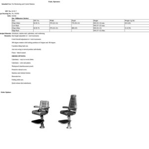 B-3G-7 Chair, Operators