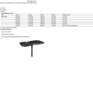 B-4B-2 Table, Mess, Crew