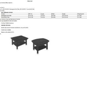 B-4C-1 Table, End