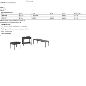 B-4C-5 Tables, Lounge