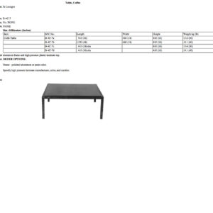 B-4C-7 Table, Coffee