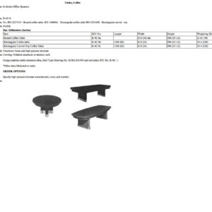 B-4C-8 Tables, Coffee