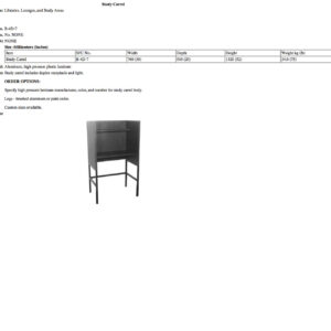 B-4D-7 Study Carrel