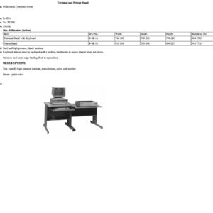 B-4E-1 Terminal and Printer Stand