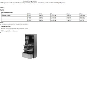 B-4E-2 Multimedia Stowage Cabinets