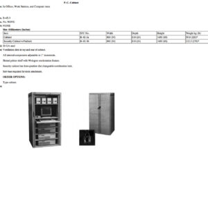 B-4E-3 P.C. Cabinet