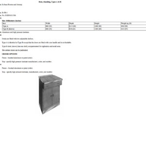 B-5B-1 Desk, Standing, Types A & B
