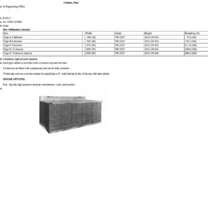 B-6A-2 Cabinet, Plan