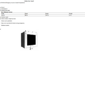 B-6A-6 Cabinet, Key, Type E