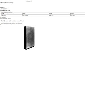 B-6A-8 Bookcase, 48"