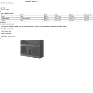 B-6B-2 Bookracks, Types A, B & C