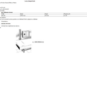 B-7A-10 Locker, Hospital Berth