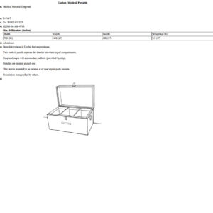 B-7A-7 Locker, Medical, Portable