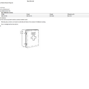 B-7A-9 Box, First Aid