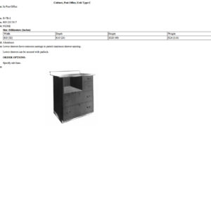 B-7B-2 Cabinet, Post Office, Unit Type C