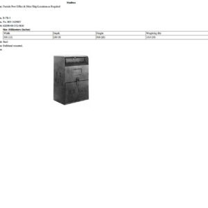 B-7B-3 Mailbox