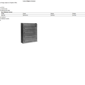 B-7E-2 Locker, Religious Literature