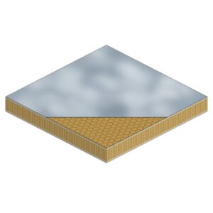 False Deck Panel, Nomex Honeycomb, Cloud Nebula